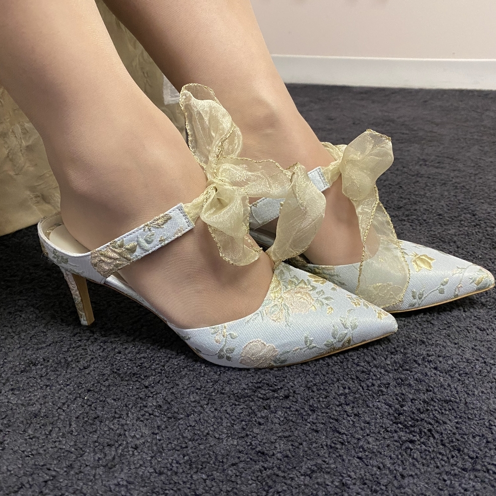 Something bleu special occasion shoes